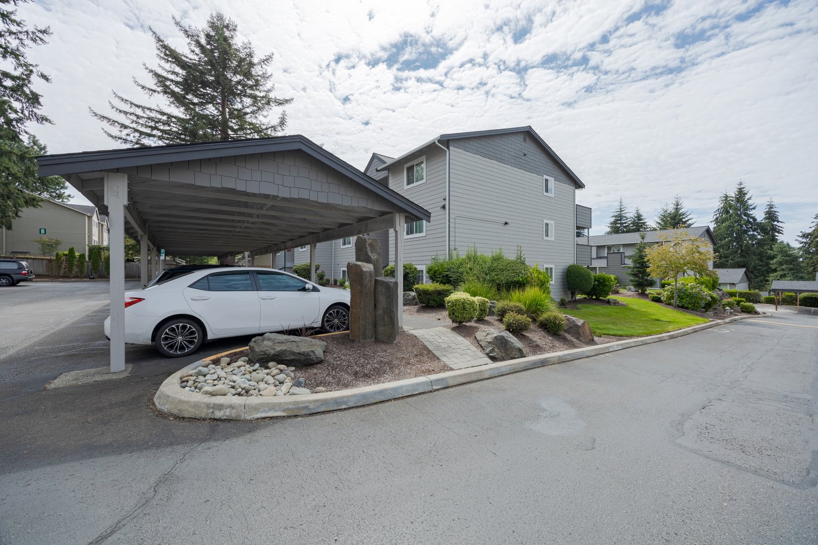 View at Briarview apartments in University Place, WA