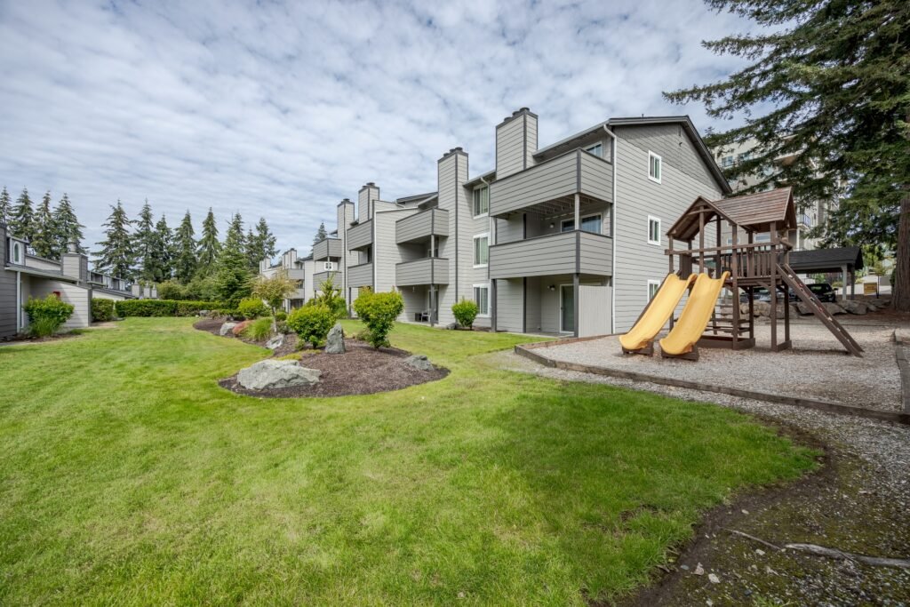 View at Briarview apartments in University Place, WA