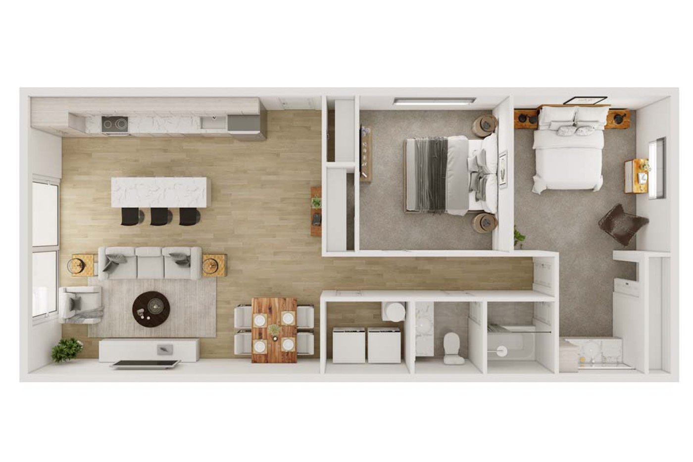 Floor plan at Butler Cove apartments in Olympia, WA
